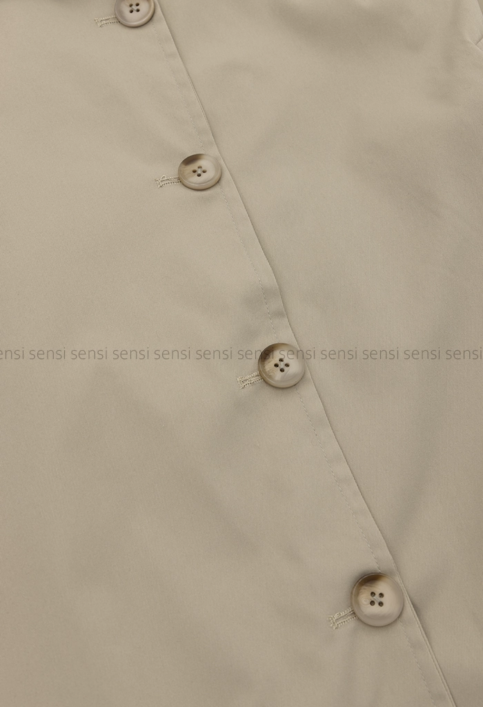 بارانی جلو دکمه آستر دار کد1004809